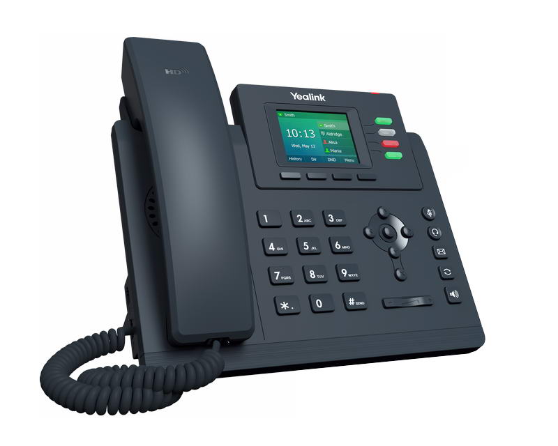 Yealink SIP-T33G SIP telefon, PoE, 2, 4" 320x240 barevný LCD, 4 x SIP úč., GigE 