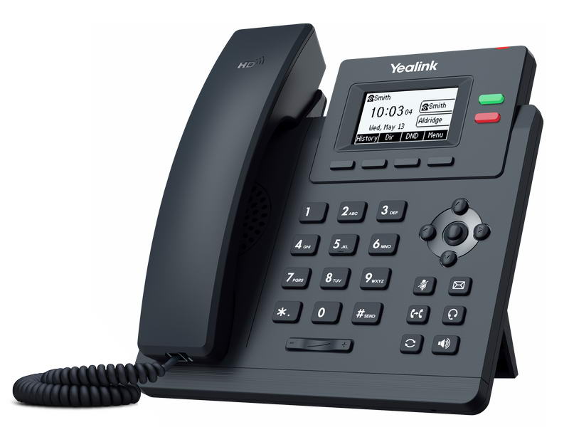 Yealink SIP-T31P SIP telefón, PoE, 2, 3" 132x64 podsv. LCD, 2 x SIP úč., 100M Eth 