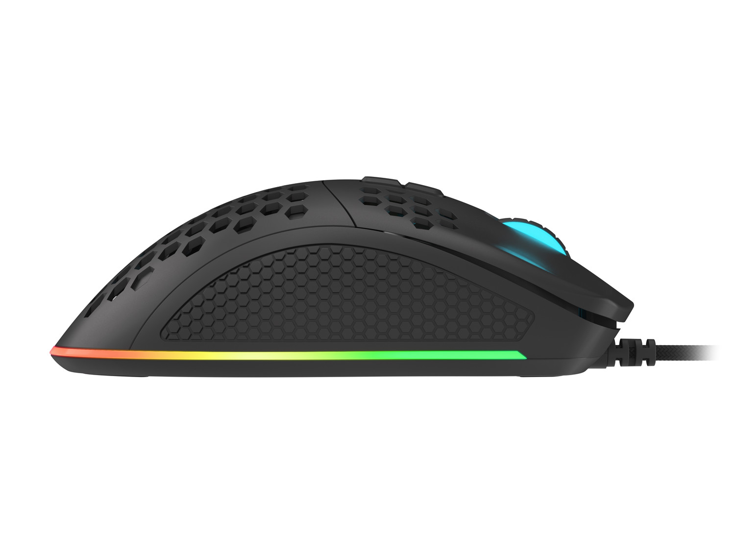 Genesis herná optická myš KRYPTON 550/ RGB/ Herná/ Optická/ Pre pravákov/ 8 000 DPI/ Drôtová USB/ Čierna 