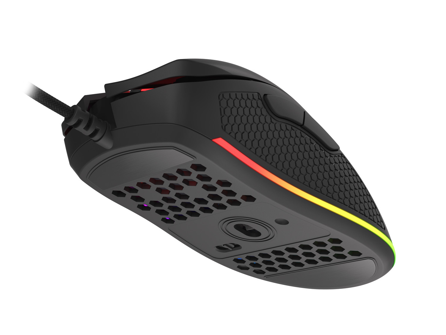 Genesis herná optická myš KRYPTON 550/ RGB/ Herná/ Optická/ Pre pravákov/ 8 000 DPI/ Drôtová USB/ Čierna 