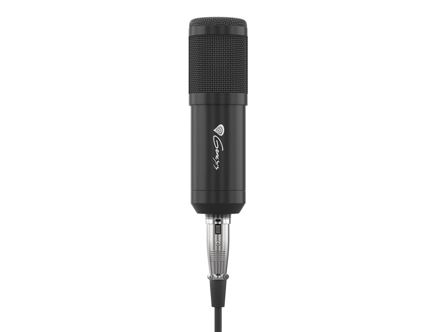 Streamovací mikrofón Genesis Radium 300, XLR, kardioidná polarizácia, ohybné rameno, pop-filter 