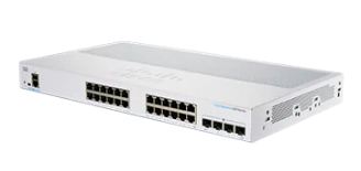 Cisco switch CBS250-24T-4G (24xGbE, 4xSFP, fanless)