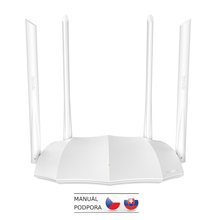 Tenda AC5 WiFi AC Router 1200Mb/ , WISP, Universal Repeater, Tenda CZ aplikácie, 4x 6dBi antény