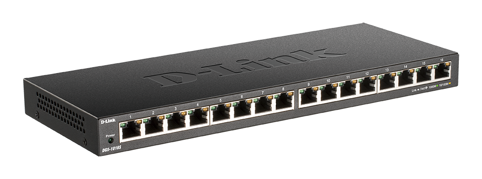 D-Link DGS-1016S 16x10/ 100/ 1000 Unmanaged Switch 