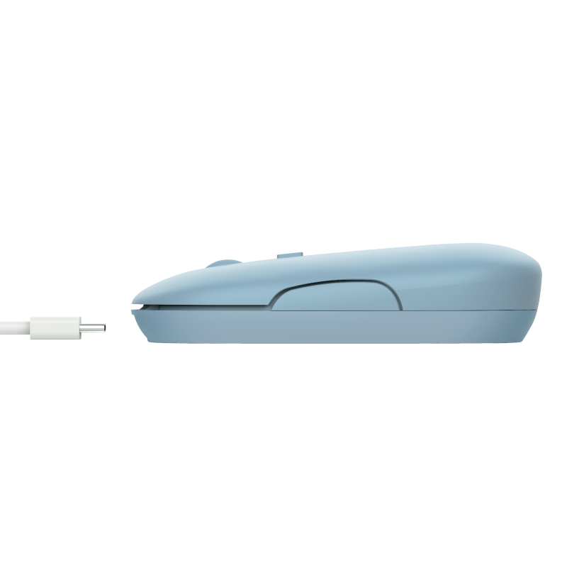 TRUST PUCK/ Cestovní/ Optická/ Bezdrátová USB + Bluetooth/ Modrá 
