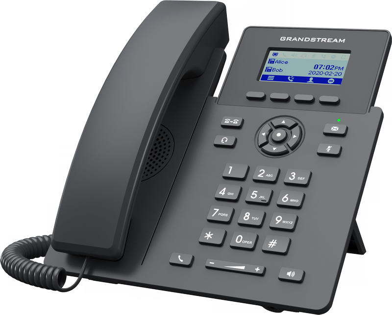 Grandstream GRP2601P SIP telefón, 2, 21" LCD displej, 2 SIP účty, 100Mbit port, PoE 