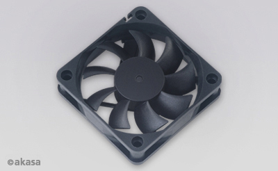 prídavný ventilátor Akasa 60x60x15 black