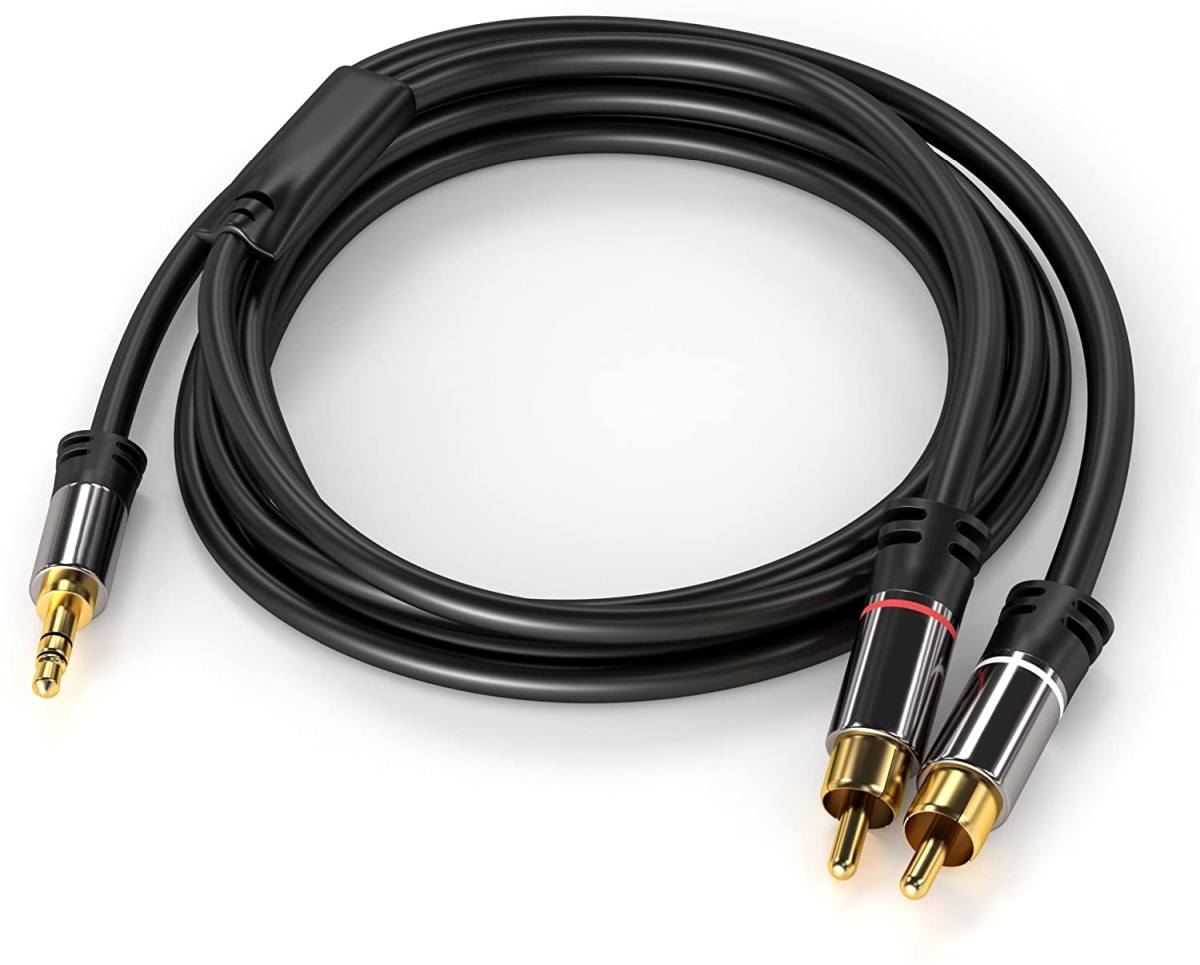 PremiumCord HQ tienený kábel stereo Jack 3.5mm-2xCINCH M/ M 3m 