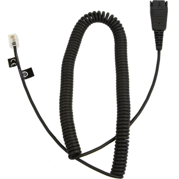 Jabra QD-RJ10, 0, 5-2 m, coiled, Siemens