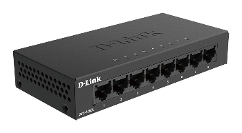 D-Link DGS-108GL Kovový 8-portový Gigabit stolný switch 
