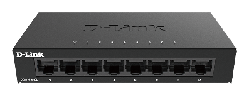 D-Link DGS-108GL Kovový 8-portový Gigabit stolný switch