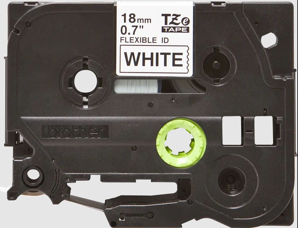 TZE-FX241, bílá / černá, 18 mm 