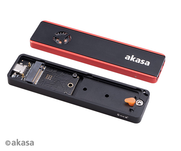 AKASA USB 3.2 Gen 2 ext. rámček pre M.2 SSD RGB 