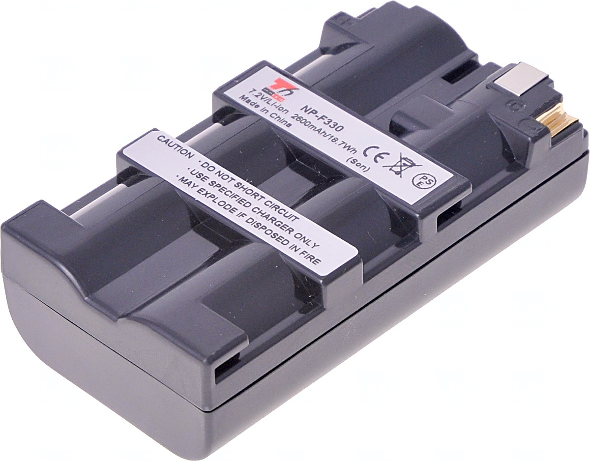 Batéria T6 power Sony NP-F330, NP-F530, NP-F550, NP-F570, 2600mAh, 18, 7Wh, sivá 