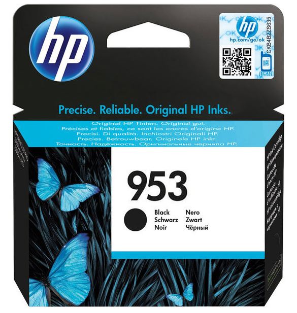 HP 953 čierna atramentová kazeta, L0S58AE