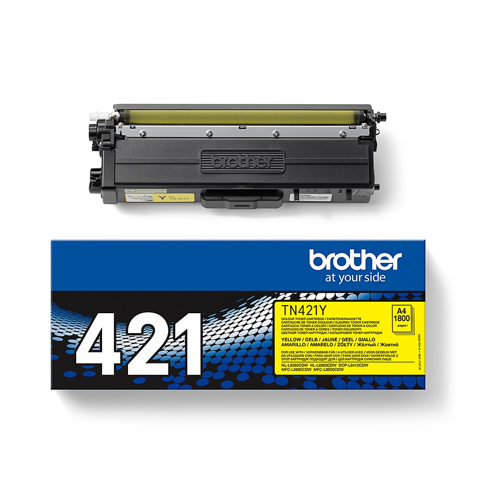 Brother TN-421Y, toner žltá, 1 800 str.