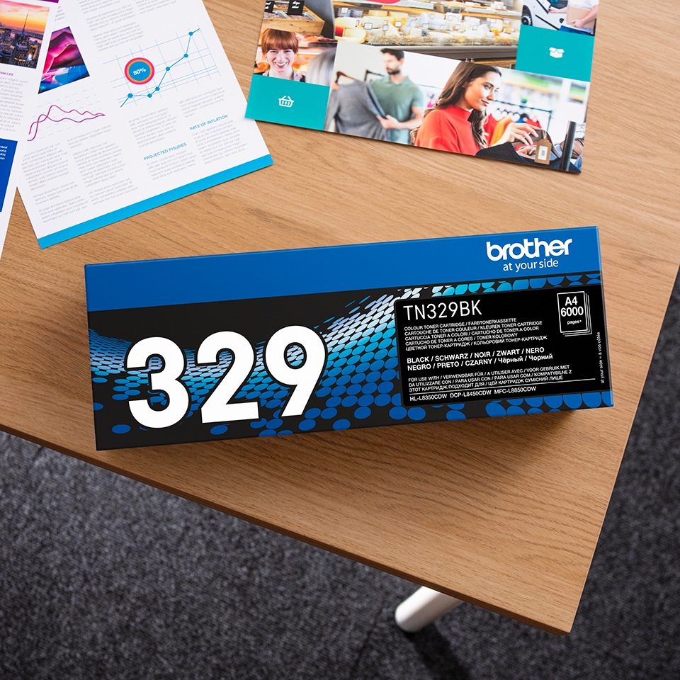 Brother TN-329BK, toner black, 6 000 str. 