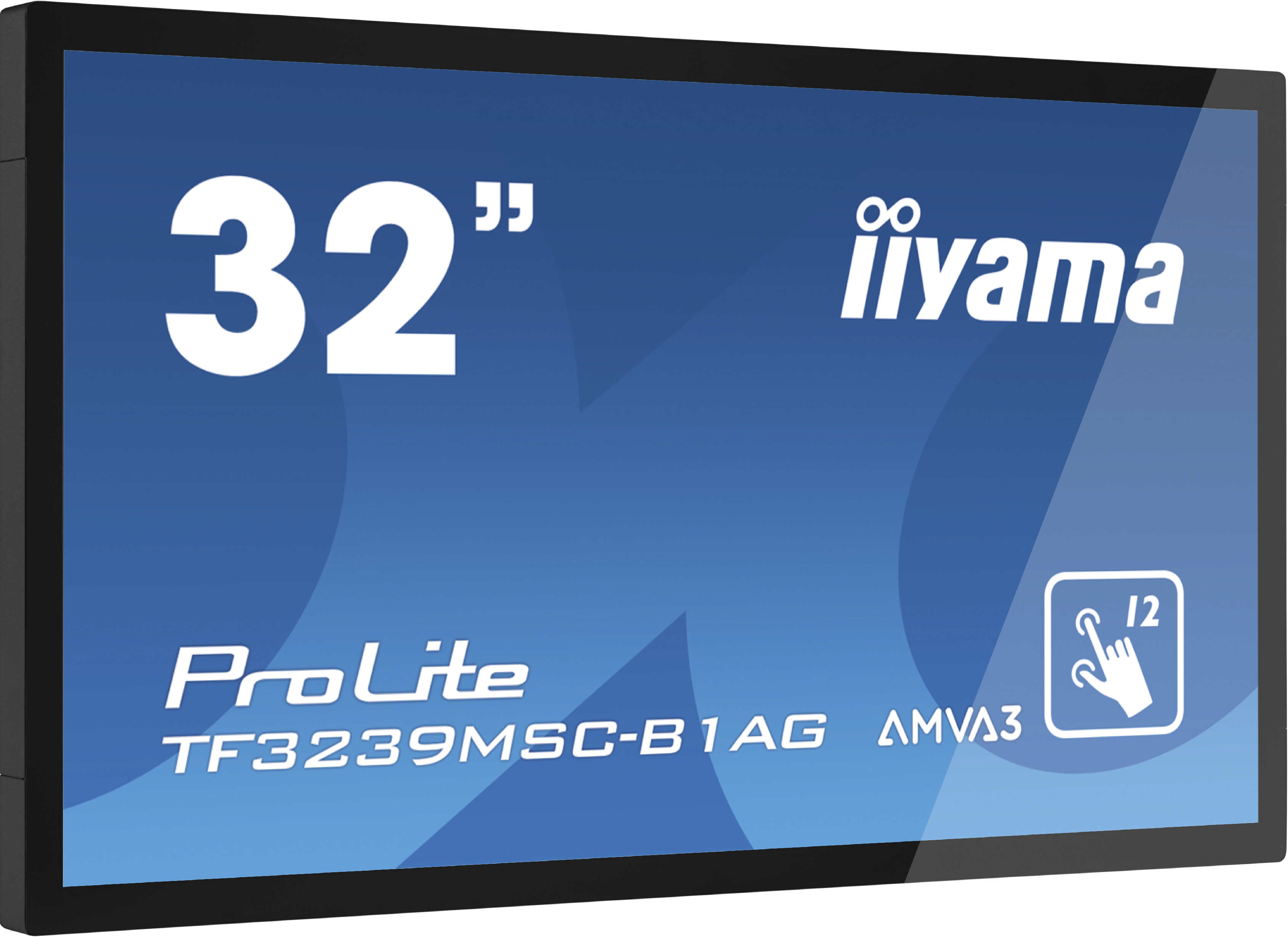 32" iiyama TF3239MSC-B1AG: AMVA, FullHD, capacitive, 12P, 500cd/ m2, VGA, HDMI, DP, 24/ 7, IP54, černý 