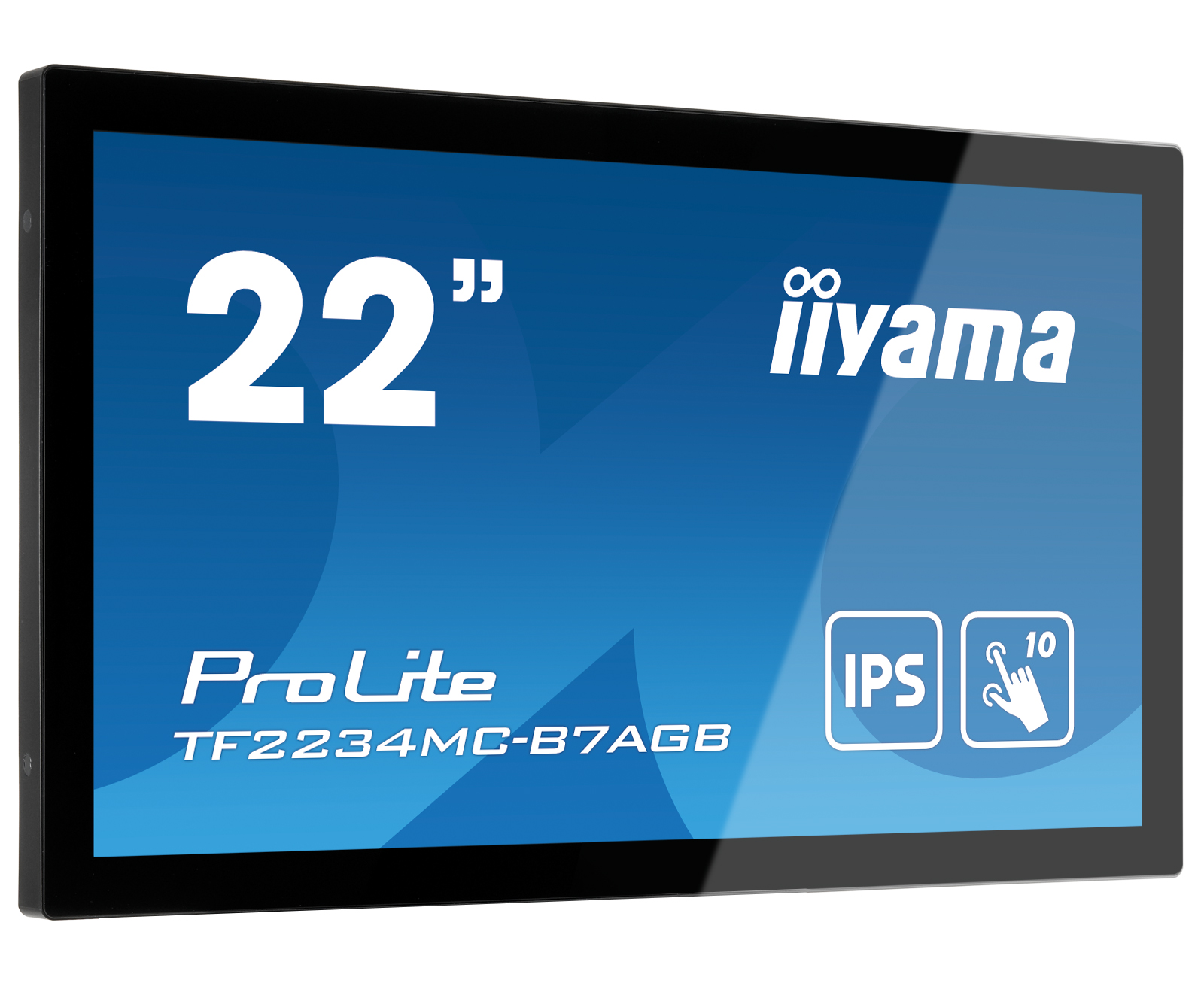 22" iiyama TF2234MC-B7AGB: IPS, FullHD, capacitive, 10P, 350cd/ m2, VGA, HDMI, DP, IP65, čierny 