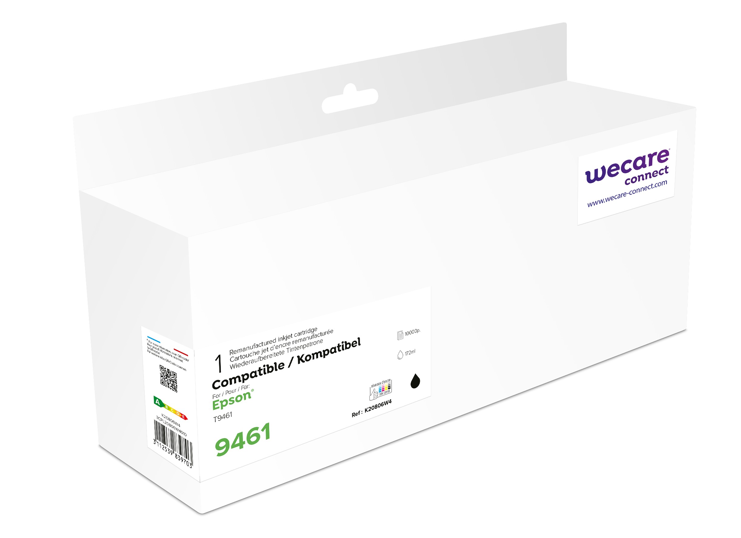 WECARE ARMOR ink kompatibilný s EPSON C13T946140, čierna/ black
