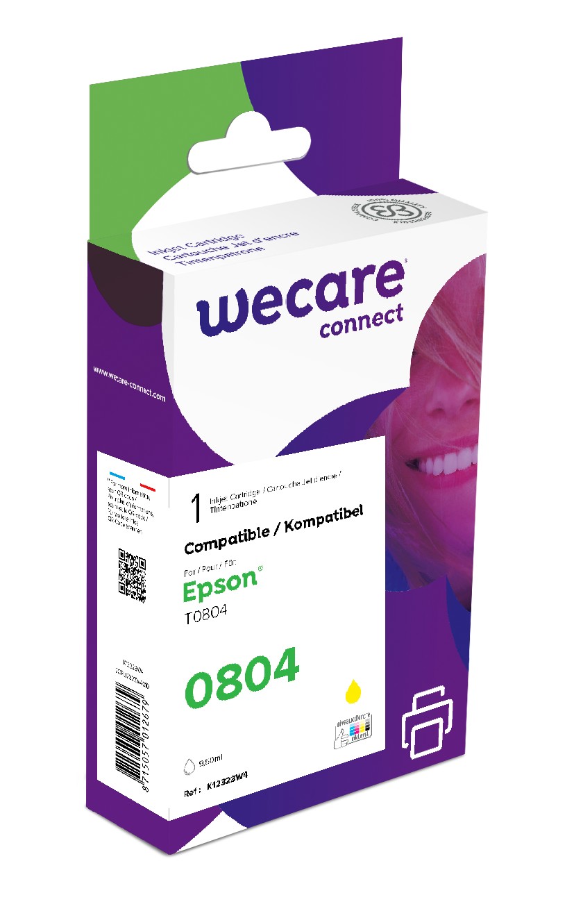 WECARE ARMOR ink kompatibilný s EPSON C13T08044011, žltá/ yellow