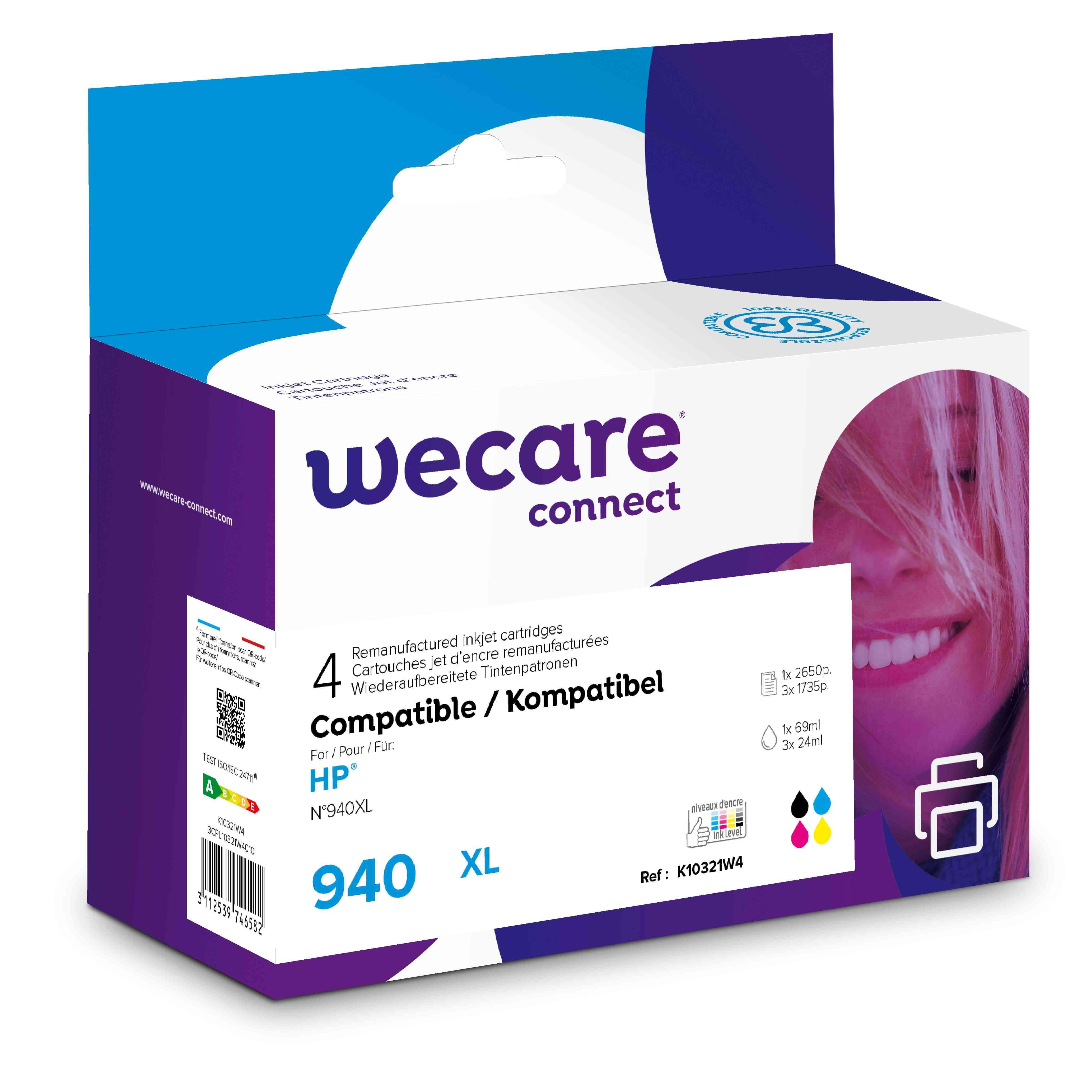 WECARE ARMOR ink sada kompatibilná s HP C2N93AE, CMYK