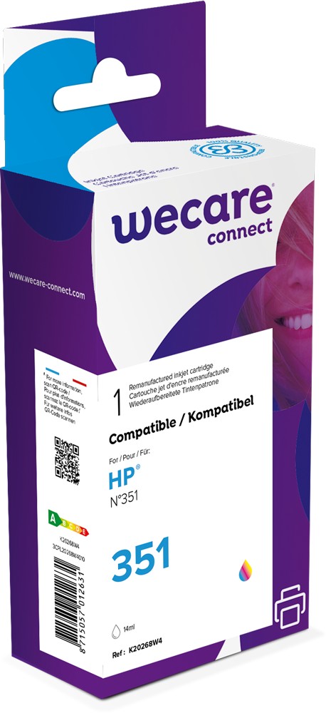 WECARE ARMOR ink kompatibilný s HP CB337EE, 3farby