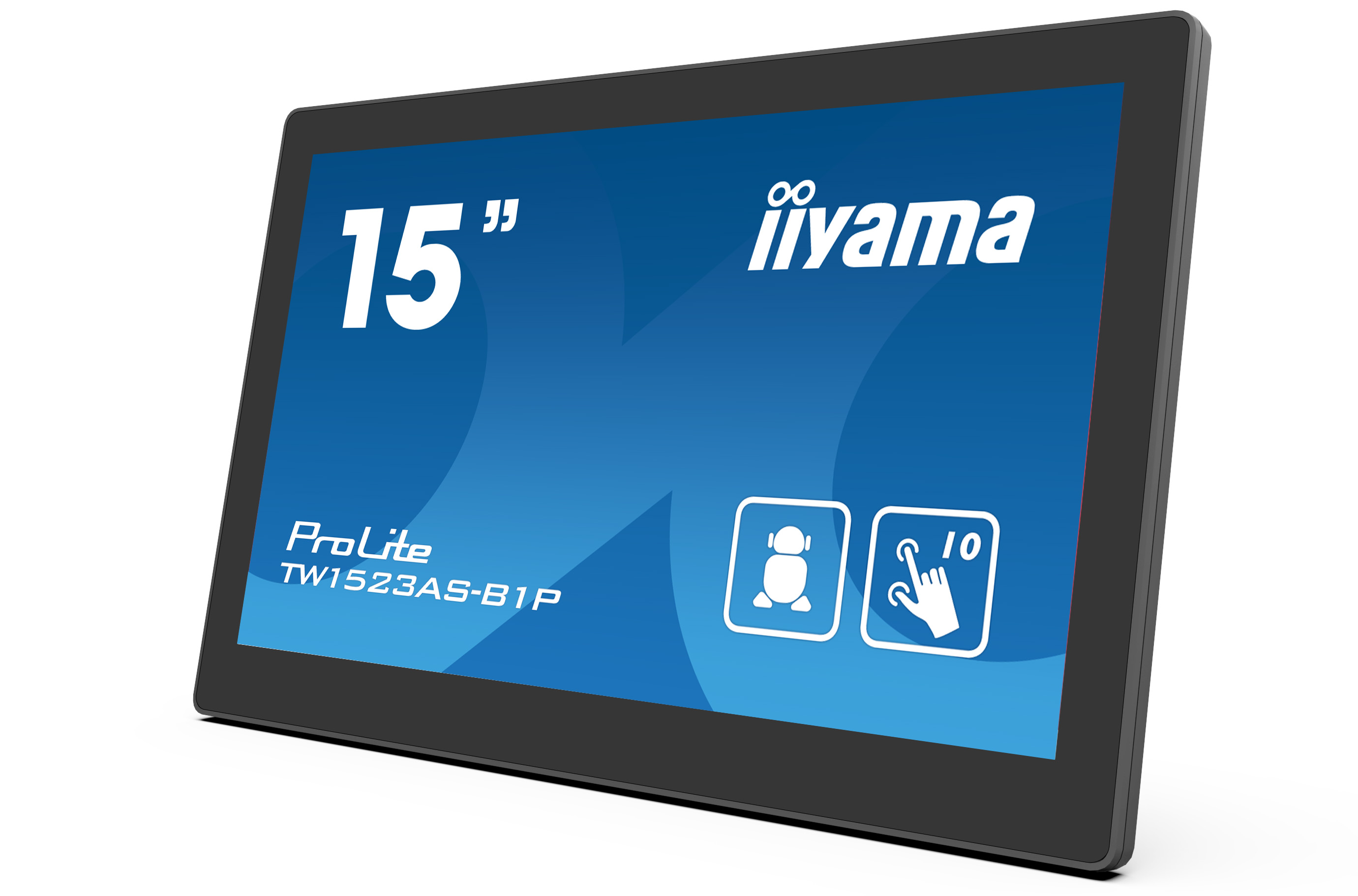 15" iiyama TW1523AS-B1P: IPS, FullHD, capacitive, 10P, 450cd/ m2, mini HDMI, WiFi, Android 8.1 