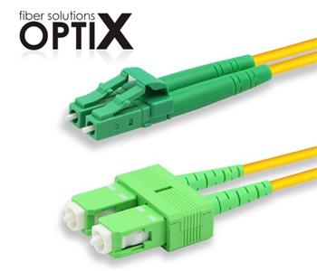 Patchcord FO duplex LC/ APC-SC/ APC 9/ 125um SM, 1m, OS2