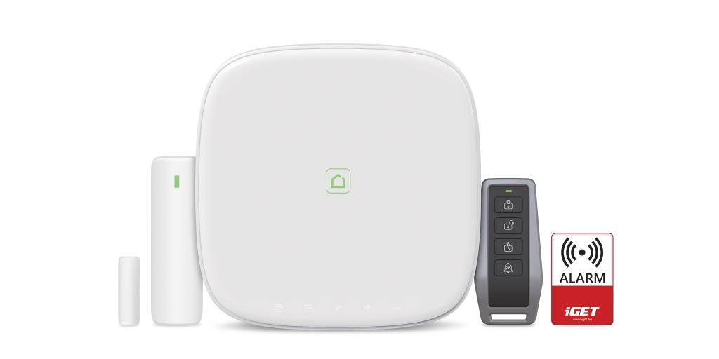 iGET SECURITY M5-4G Lite - Inteligentní 4G/ WiFi/ LAN alarm, ovládání IP kamer a zásuvek, Android, iOS 