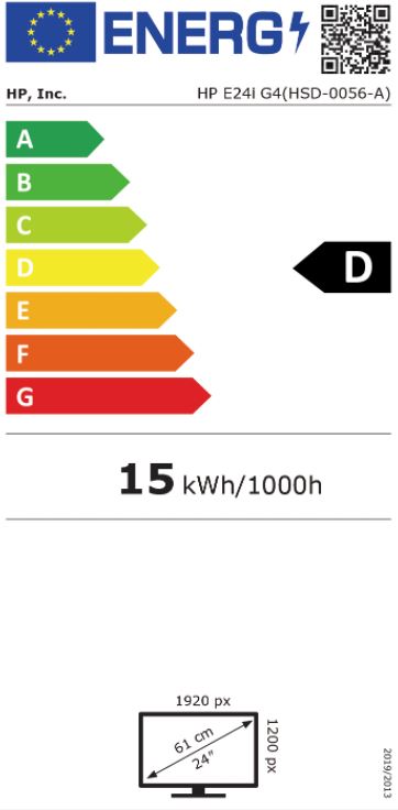HP E24i G4 24" IPS 1920x1200/ 250/ 1000/ VGA/ DP/ HDMI 
