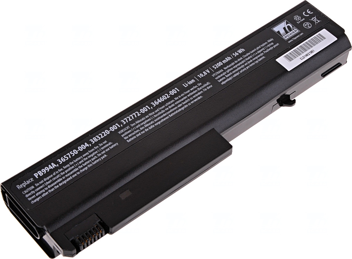 Batéria T6 Power HP nx6110, nx6120, nc6110, nc6120, 6510b, 6710b, 6910p, 5200mAh, 56Wh, 6cell