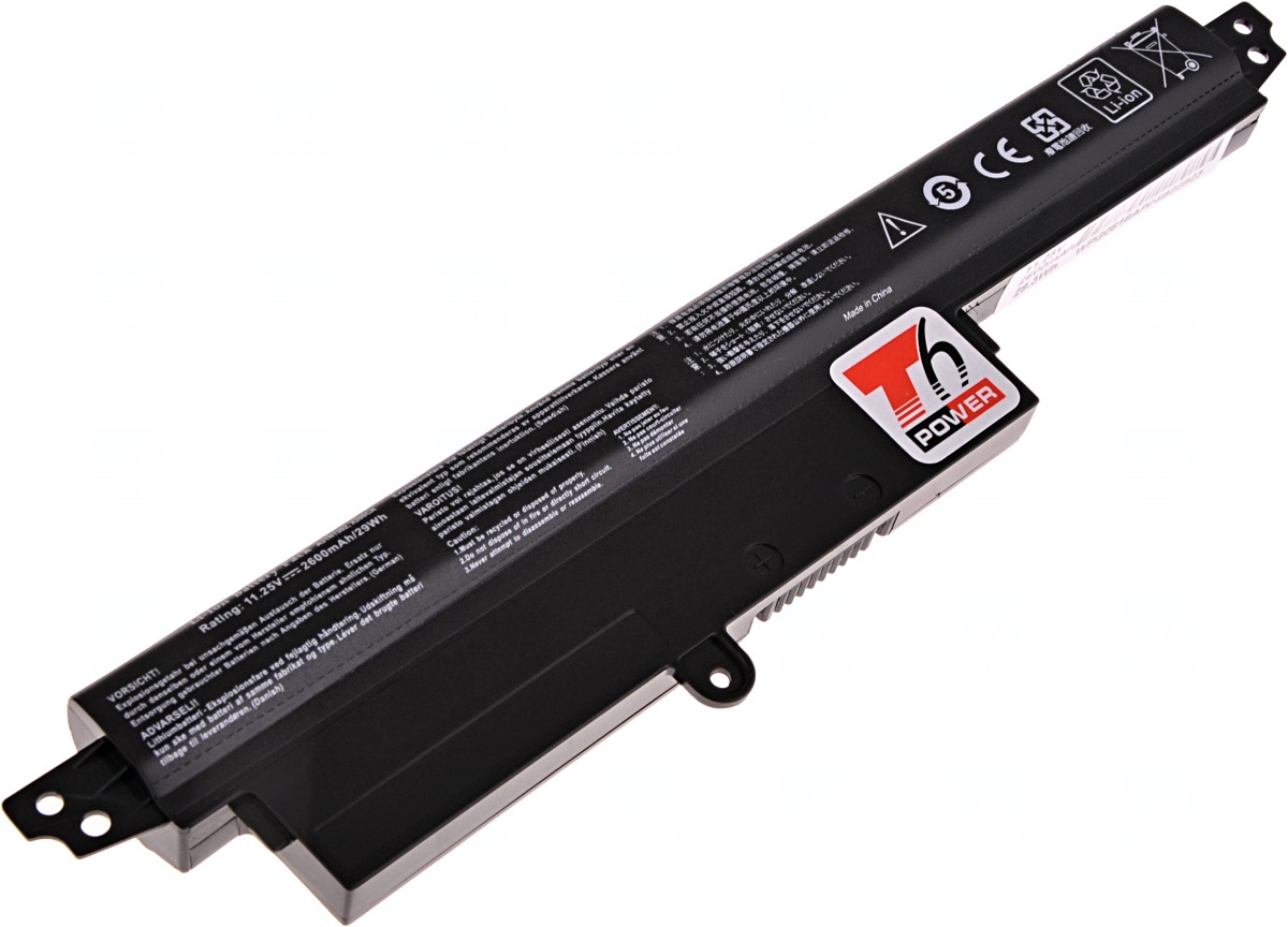 Batéria T6 Power Asus X200, X200, X200, F200, F200, F200, R200, 2600mAh, 29Wh, 4cell