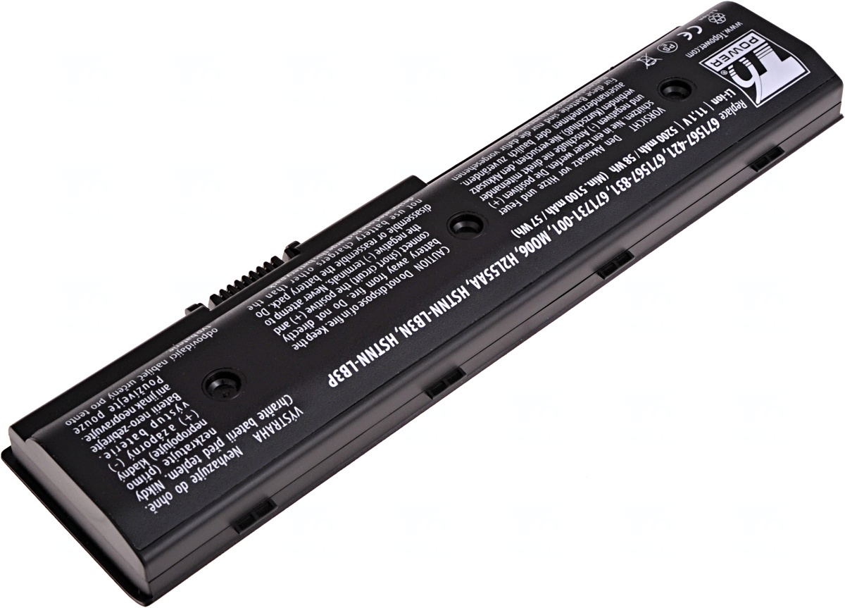 Batéria T6 Power pre HP Pavilion dv4-5000, dv6-7000, dv7-7000, m6-1000, 5200mAh, 58Wh, 6cell 