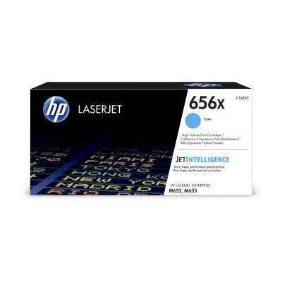 HP 656X High Yield Cyan Original LaserJet Toner Cartridge (CF461X)