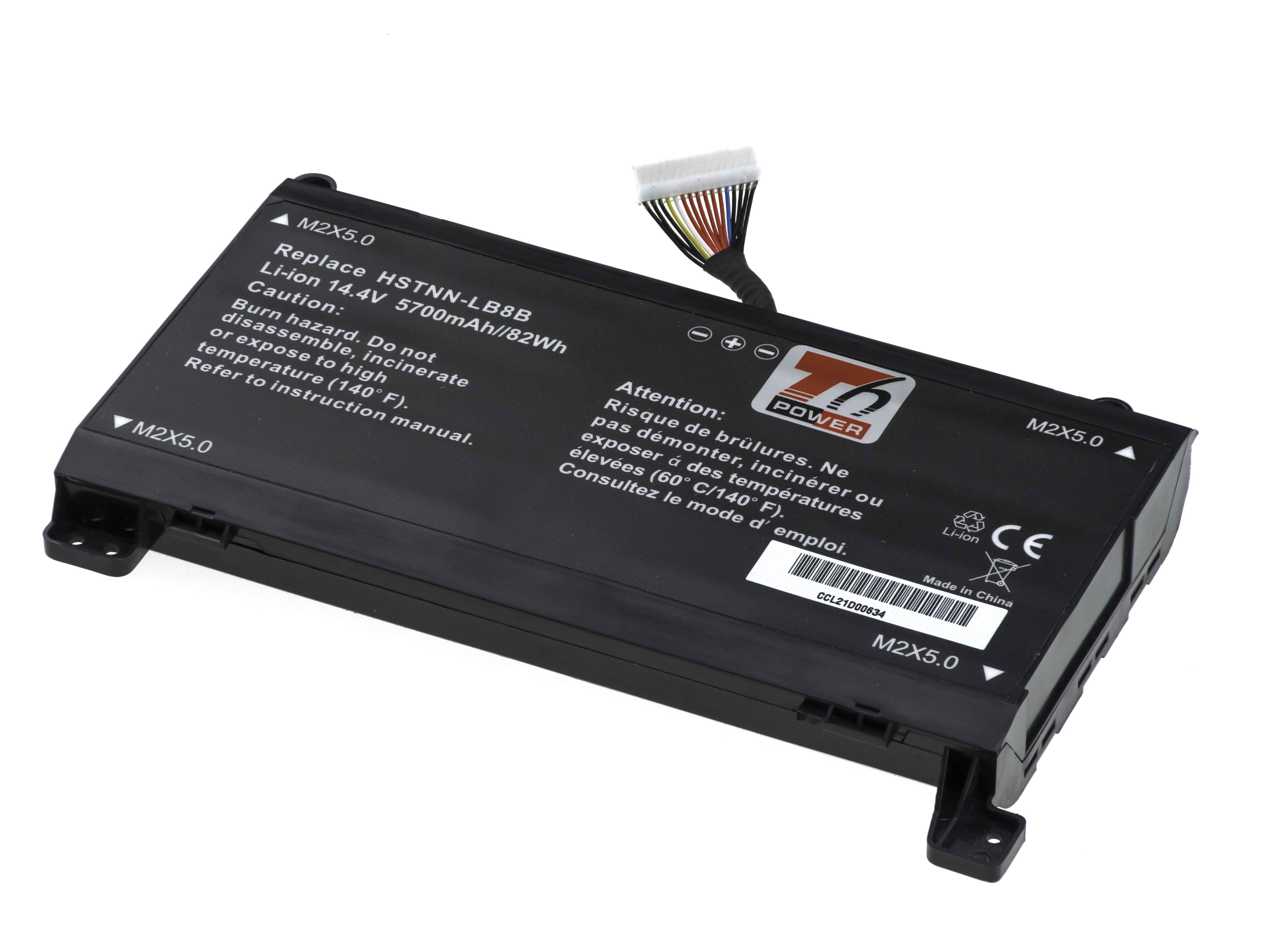 Baterie T6 Power HP Omen 17-an000, 17-an100, 16pin, Geforce 1060/ 1070, 5700mAh, 82Wh, 8cell, Li-ion