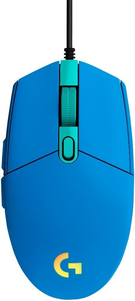 Logitech G102 Lightsync/ Herná/ Optická/ 8 000 DPI/ Drôtová USB/ Modrá 