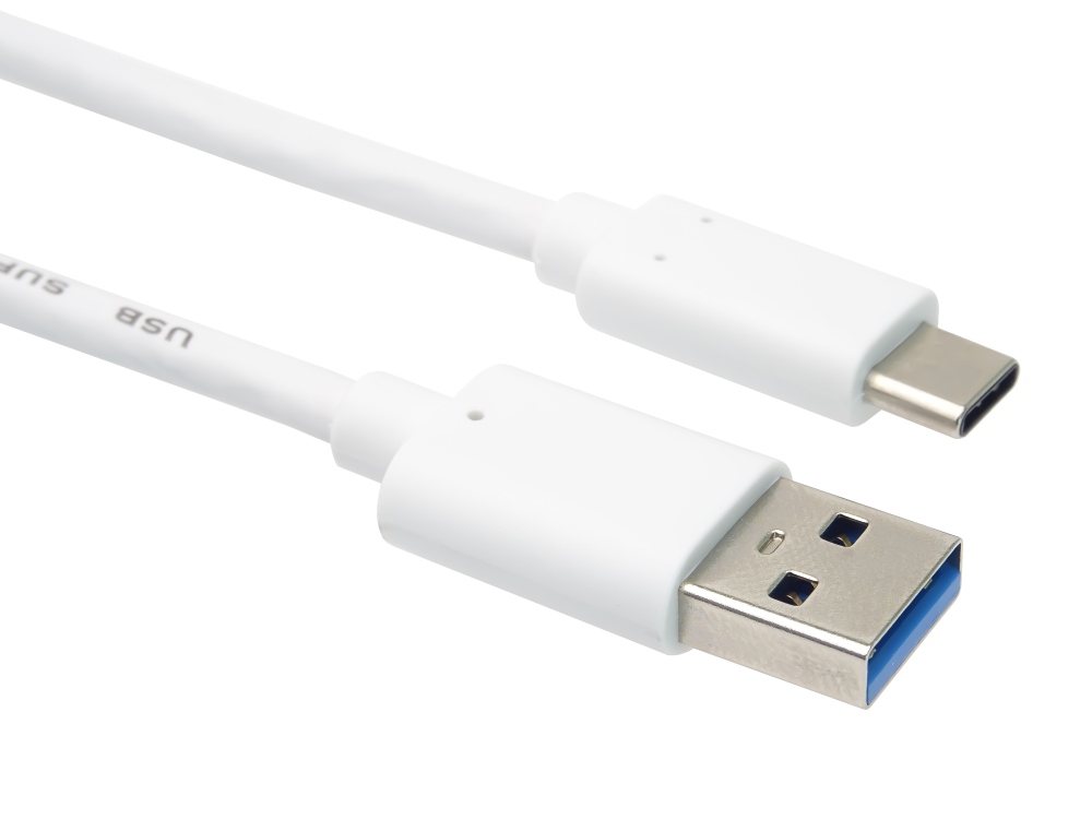 PremiumCord kábel USB-C - USB 3.0 A (USB 3.2 generation 2, 3A, 10Gbit/ s) 1m biela 