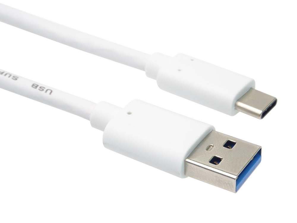 PremiumCord kabel USB-C - USB 3.0 A (USB 3.2 generation 2, 3A, 10Gbit/ s) 3m bílá 
