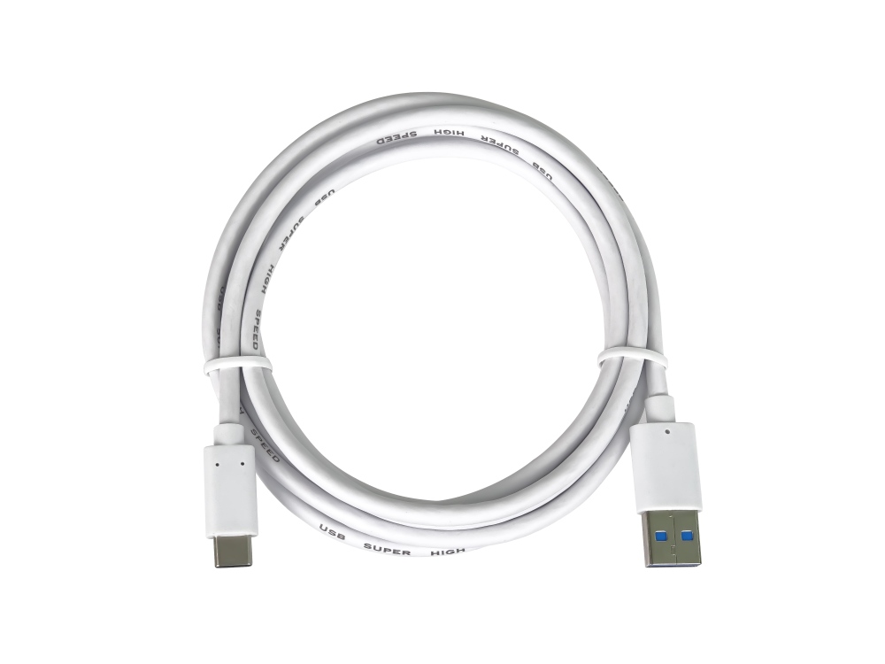 PremiumCord kabel USB-C - USB 3.0 A (USB 3.2 generation 2, 3A, 10Gbit/ s) 2m bílá 
