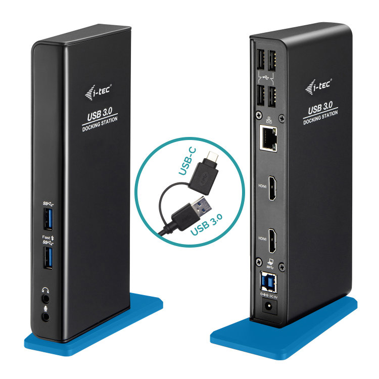 i-tec USB 3.0/ USB-C Dual HDMI Docking Station