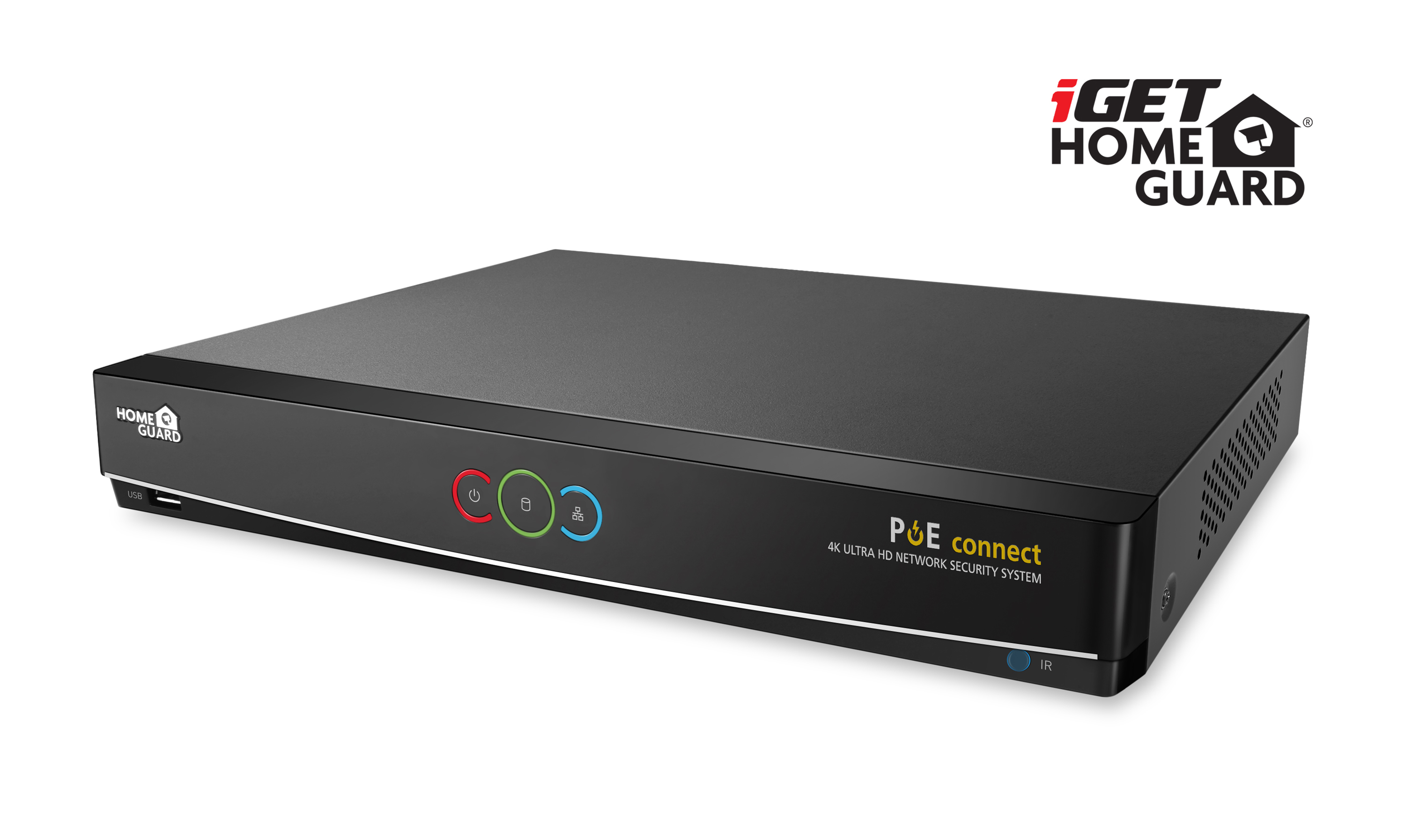 iGET HGNVK164908 - Kamerový UltraHD 4K PoE set, 16CH NVR + 8x IP 4K kamera, zvuk, SMART W/ M/ Andr/ iOS 