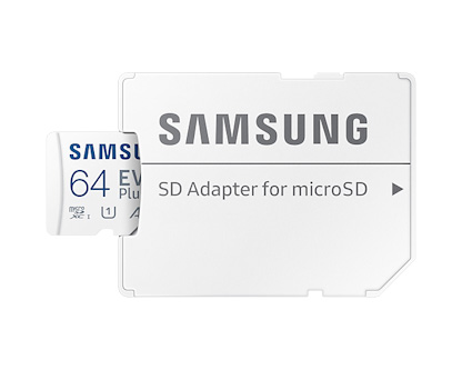 Samsung EVO Plus/ micro SDXC/ 64GB/ 130MBps/ UHS-I U1 / Class 10/ + Adaptér 