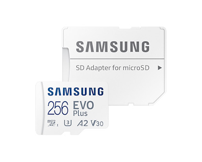 Samsung EVO Plus/ micro SDXC/ 256GB/ 130MBps/ UHS-I U3 / Class 10/ + Adaptér 