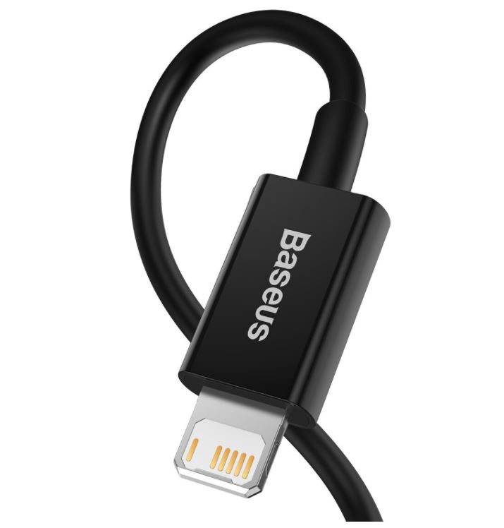 Baseus CALYS-C01 Superior Fast Charging Dátový Kábel USB to Lightning 2.4A 2m Black 