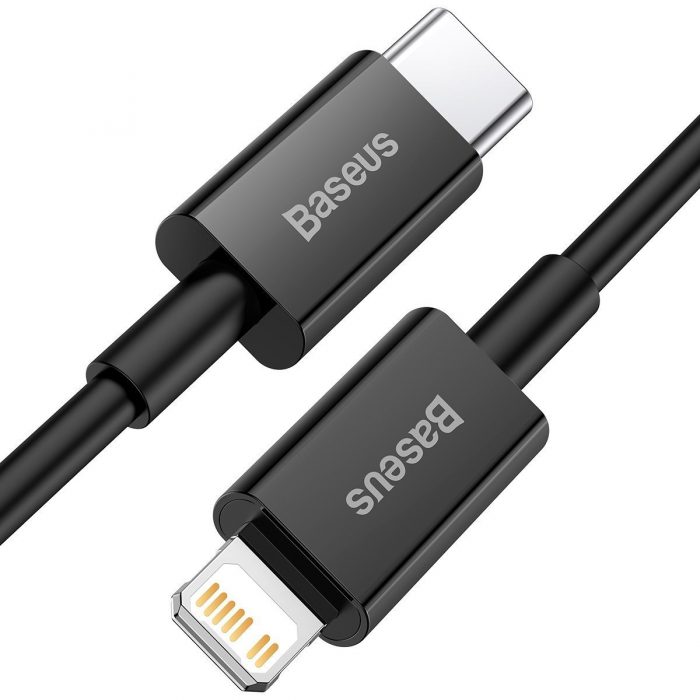 Baseus CATLYS-A01 Superior Fast Charging Dátový Kábel USB-C to Lightning 20W 1m Black 