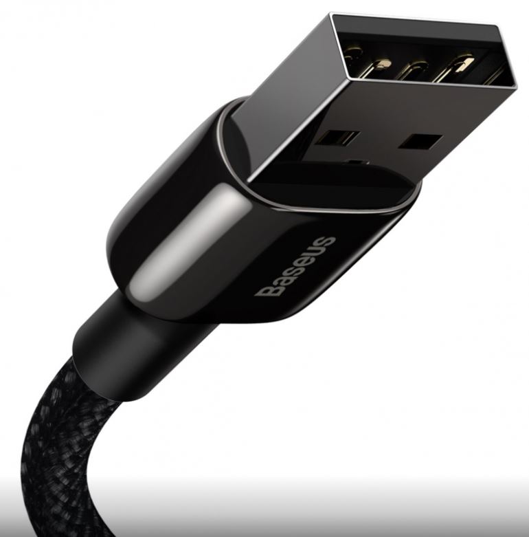 Baseus CALWJ-01 Tungsten Gold Kábel Lightning 2.4A 1m Black 