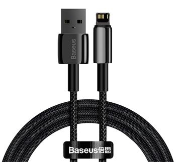 Baseus CALWJ-01 Tungsten Gold Kábel Lightning 2.4A 1m Black