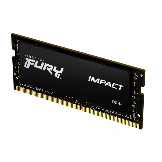 Kingston FURY Impact/ SO-DIMM DDR4/ 16GB/ 2666MHz/ CL16/ 1x16GB/ Black 