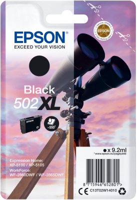 EPSON singlepack, Black 502XL, Ink, XL
